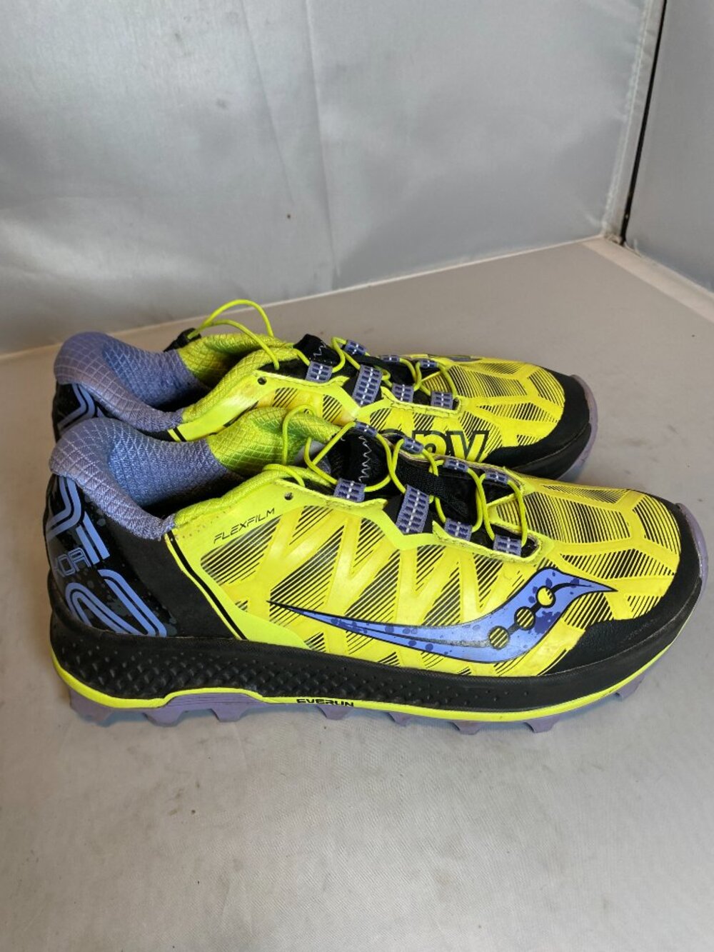 Saucony Womens Koa St Citron Purple Running Shoes 8.5